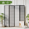 JOSTYLE Room Divider Wall Shoji Screen, 6 Panel Folding Privacy Screen for Room Separation, Japanese Wood Room Divider Screen, 5.9 Ft, Natural