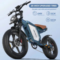 JANSNO X60 20" Fat Tire Ebike Electric Bike 1500W Dual Motor Dual Suspension 48V 23ah, 750w*2 Dual Motor 80 Miles Long Range Hydraulic Disc for Adult, UL2849 MTB