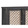 Bassett Mirror Groveland 6 - Shelf Wood Server with Metal Accents in Black