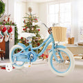 Prorider 16" Kid'S Bike with Training Wheels Adjustable Handlebar Seat Handbrake Pink