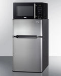 Summit Appliance 2 Door Microwave & Refrigerator - Freezer Combination with Allocator