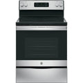 Ge® Appliances 30" Free - Standing Electric Range Model JB645RKSS in Stainless Steel. APPROXIMATE DIMENSIONS (Hxwxd) 47 Height x 29 7/8 Width x 28 Dimension In. Two 9"/6" Power Boil Elements, Self - Clean Oven and Dual - Element Bake