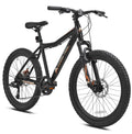 Ozark Trail 24" Glide Mountain Bike, 8 Speed, Black, Teen, Unisex