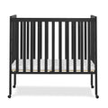 Delta Children Lee Portable Folding Mini Crib with 1.5 - Inch Mattress - Greenguard Gold Certified, Bianca White