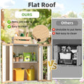 AECOJOY Small Outdoor Storage Cabinet Waterproof with Shelves, Vertical Garden Storage Sheds