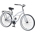 Single Speed Bicycles 26"inch, Steel Frame, Wide Wheels for Stability, Rear Coaster Brakes, Multiple Colors Men'S Beach Cruiser Bike