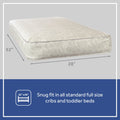 Ortho Rest Premium 2-Stage150 Coil Crib and Toddler Mattress. Gray