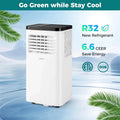 10000 BTU Portable Air Conditioner, 3-in-1 AC Unit, Fan & Dehumidifier with Sleep Mode, 24H Timer & Window Kit for Rooms up to 450 Sq. Ft